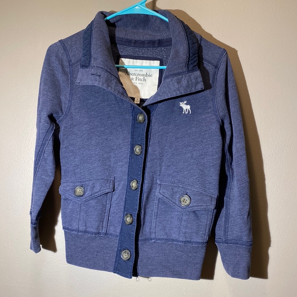 Abercrombie and Fitch blue button up cardigan women’s size small